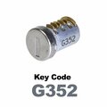 Global Replacement Lock Cylinder, For Non-Master Key Applications, For use in Locks with Key Code G352 KC-SNM-NK-352